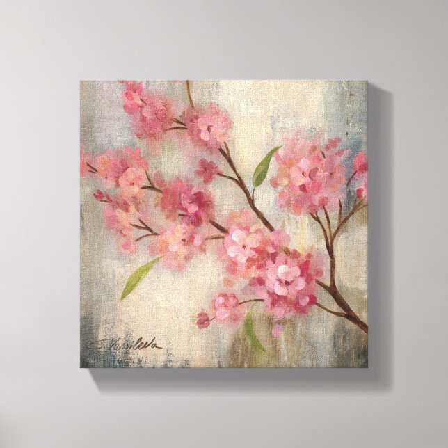 Cherry Blossoms and Branch Canvas Print (Front)