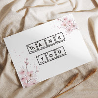 Cherry Blossoms and Chemistry: A Unique Thank You