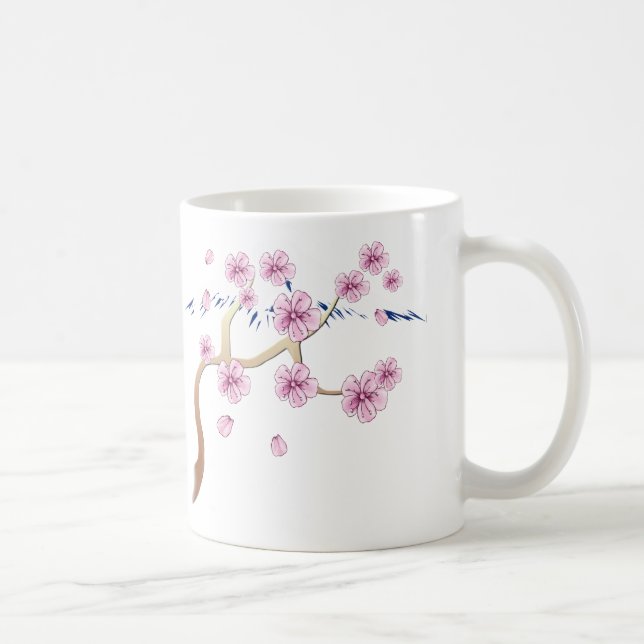 Cherry Blossoms and Mt. Fuji Mug (Right)