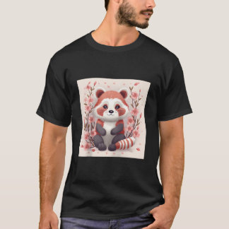 Cherry Blossoms And Red Pandas Perfect Pair For Ba T-Shirt