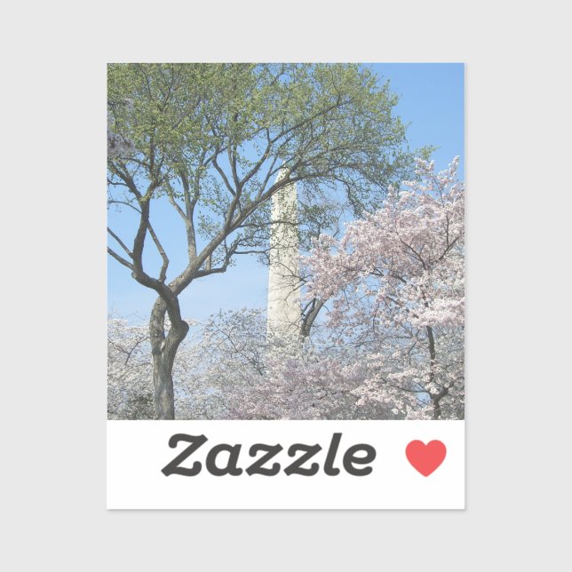 Cherry Blossoms and the Washington Monument in DC (Sheet)