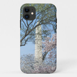 Cherry Blossoms and the Washington Monument in DC iPhone 11 Case