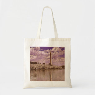 Cherry Blossoms at the Washington Monument Tote Bag