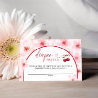Cherry Blossoms Baby Shower Diaper Raffle