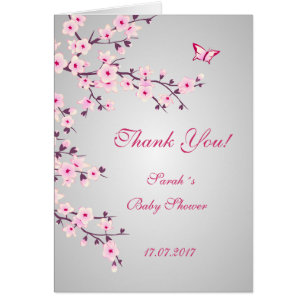 Cherry Blossoms  Baby Shower Thank You