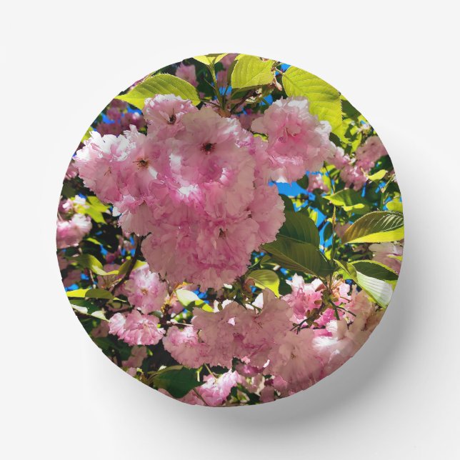 Cherry Blossoms Bowl, 7" Paper Bowl Plate (Front)