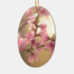 Cherry Blossoms Ceramic Ornament