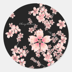 Cherry-blossoms Classic Round Sticker