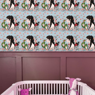 Cherry Blossoms Dragon Serenity Asian Fairy  Wallpaper