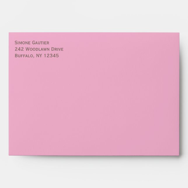 Cherry Blossoms Envelope for 5"x7" Sizes (Front)