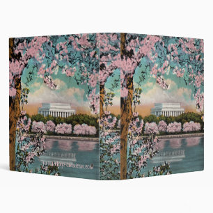 Cherry Blossoms et Lincoln Memorial Classeur
