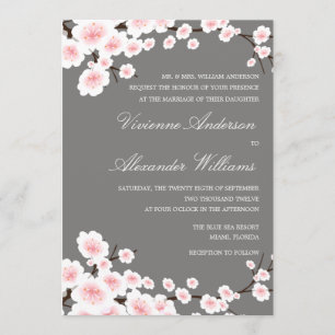 CHERRY BLOSSOMS  FAIRE-PART DE MARIAGE