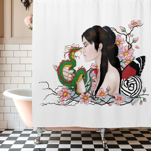 Cherry Blossoms Fairy Dragon Friendship 