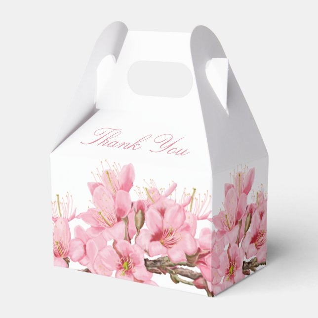 Cherry blossoms favor box (Front Side)