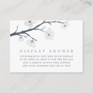 Cherry Blossoms Floral Baby Shower Display Shower Enclosure Card