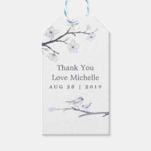 Cherry Blossoms Floral Baby Shower Gift Tags