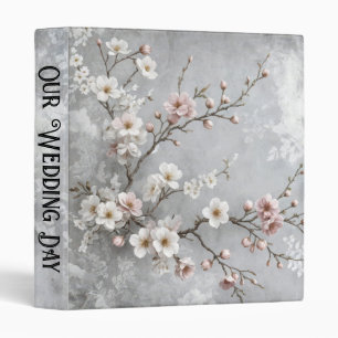 Cherry Blossoms Floral Branch Abstract Binder