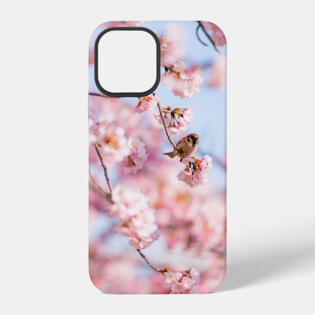 Cherry Blossoms Gift Box iPhone Case (Back)