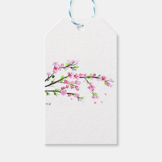 Cherry blossoms gift tags (Front)