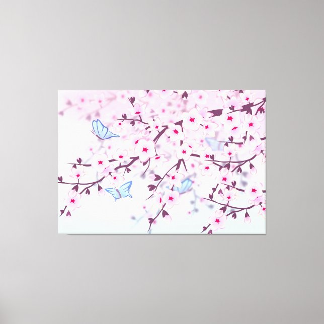 Cherry Blossoms Girly Canvas (Front)