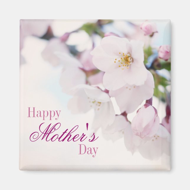 Cherry Blossoms Happy Mother's Day Magnet (Front)