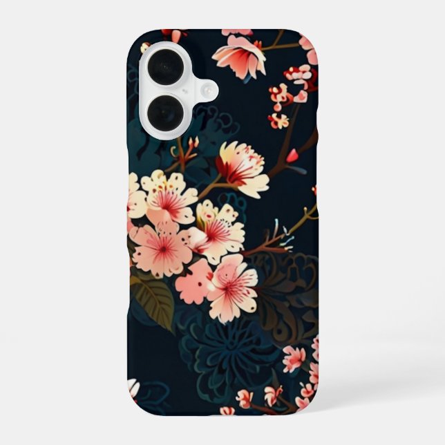 CHERRY BLOSSOMS iPhone 16 CASE (Back)