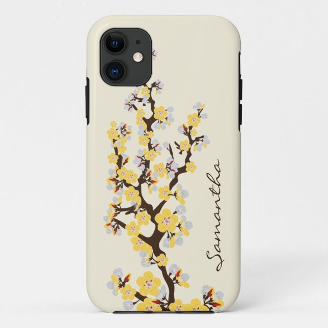 Cherry Blossoms iPhone 5 Case-Mate Case (yellow) (Back)
