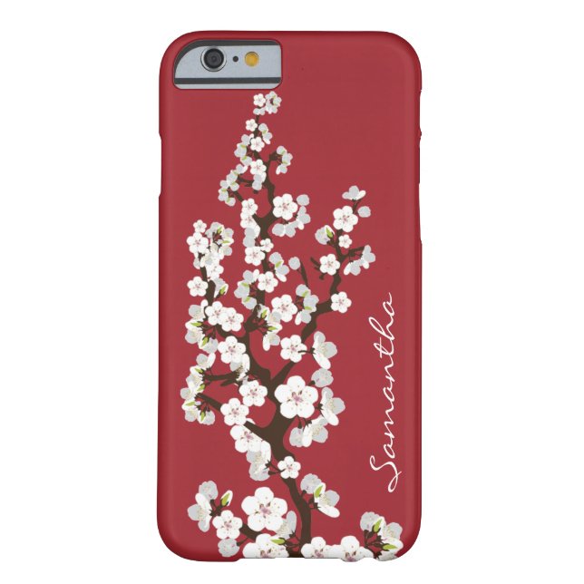 Cherry Blossoms iPhone 6 Case (red) (Back)