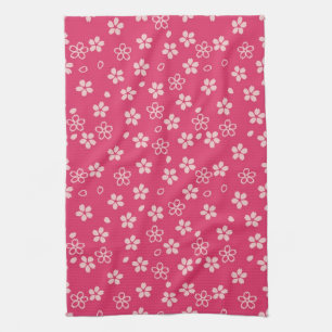 Cherry Blossoms, Japanese Design Kitchen Towel