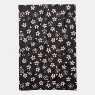 Cherry Blossoms, Japanese Design Kitchen Towel