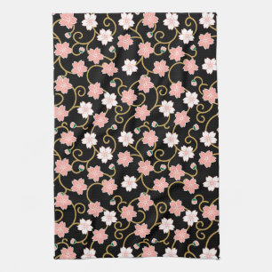 Cherry Blossoms, Japanese Design Kitchen Towel