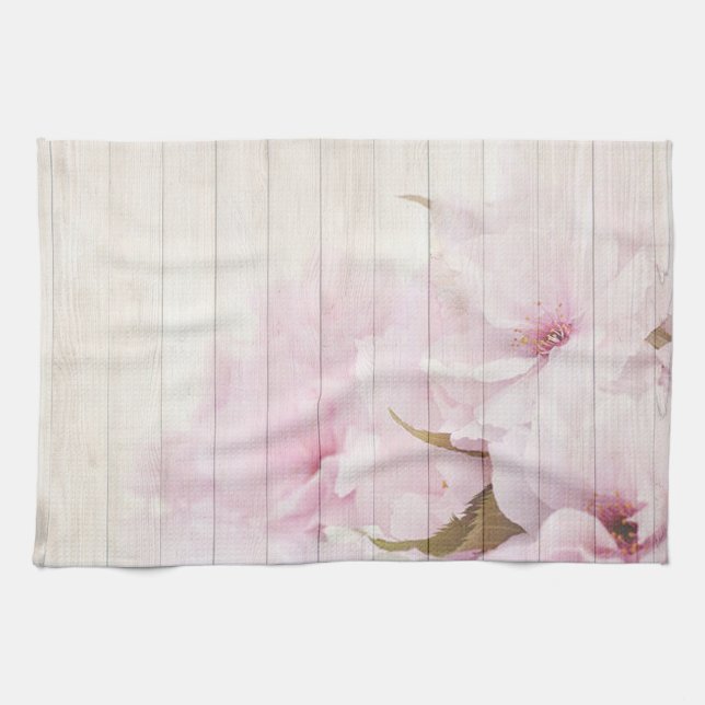 Cherry Blossoms Kitchen Towel (Horizontal)