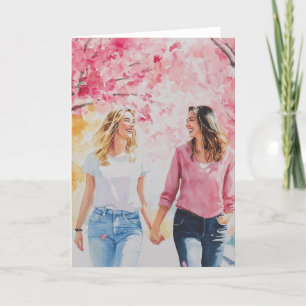 Cherry Blossoms_LGBTQ Digital Art Holiday Card