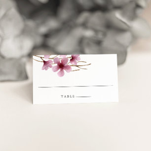 Cherry Blossoms Mariage Escort Place Cartes