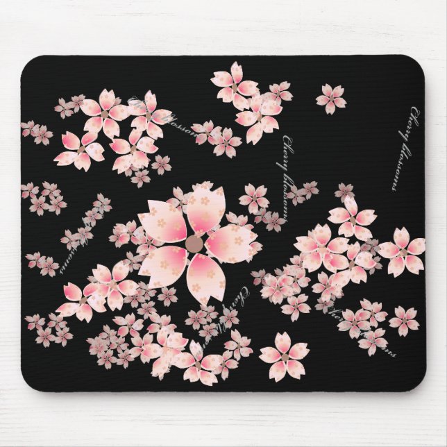 Cherry-blossoms Mouse Pad (Front)