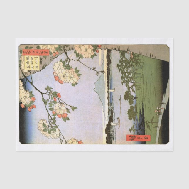 Cherry Blossoms of Edo, Hiroshige Tissue Paper (Front)