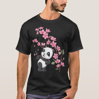 Cherry Blossoms Panda Cherryblossom Japan Flower T T-Shirt