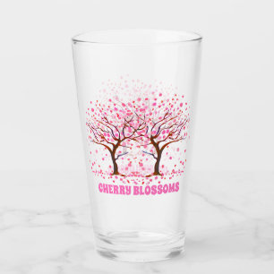 Cherry Blossoms Pink Snow Globe Glass