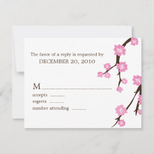 Cherry Blossoms Response Cards