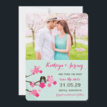 Cherry Blossoms Sakura Love Birds Save The Date<br><div class="desc">Designed by fat*fa*tin. Easy to customize with your own text,  photo or image. For custom requests,  please contact fat*fa*tin directly. Custom charges apply.

www.zazzle.com/fat_fa_tin
www.zazzle.com/color_therapy
www.zazzle.com/fatfatin_blue_knot
www.zazzle.com/fatfatin_red_knot
www.zazzle.com/fatfatin_mini_me
www.zazzle.com/fatfatin_box
www.zazzle.com/fatfatin_design
www.zazzle.com/fatfatin_ink</div>
