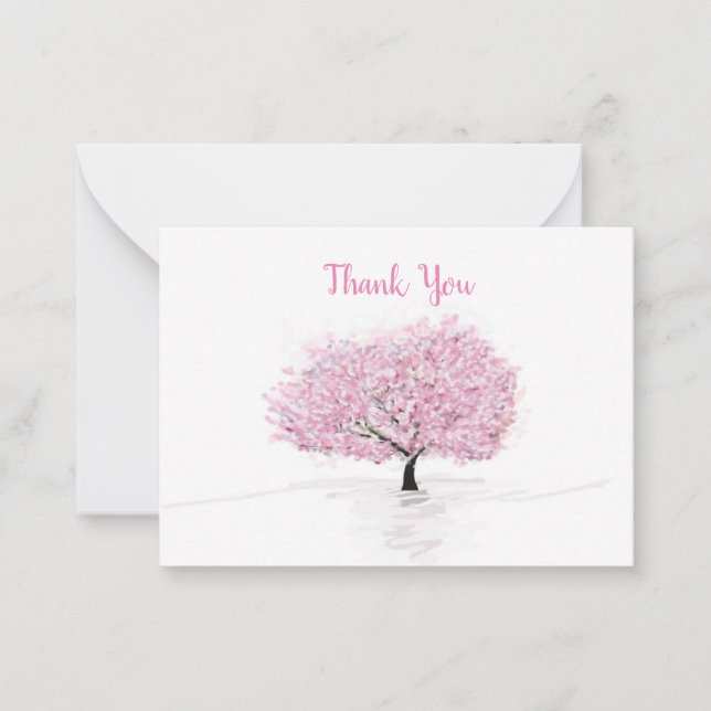 Cherry Blossoms Sakura Thank Cartes (Devant)