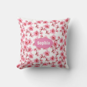 cherry blossoms Serenity  Throw Pillow