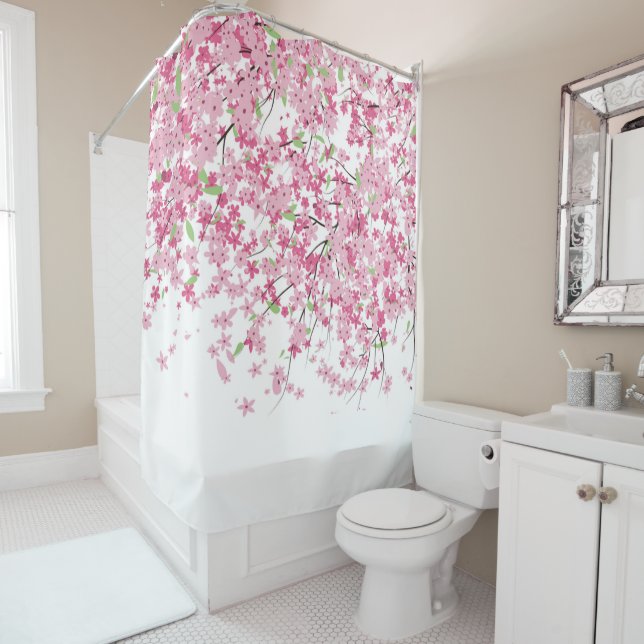 Cherry Blossoms Shower Curtain (In Situ)