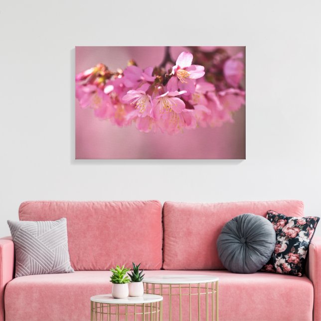 Cherry Blossoms Spring  2012 Poster Canvas Print (Insitu(LivingRoom))