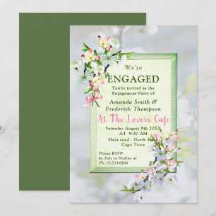 Cherry Blossoms Spring Party Invitation
