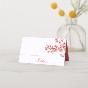 Cherry Blossoms Spring Wedding  Place Card