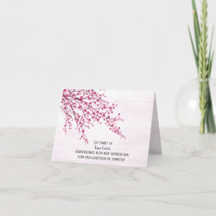 Cherry Blossoms Sympathy Thank You Card