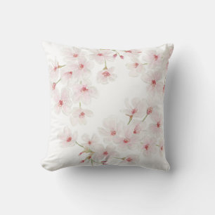 Cherry Blossoms Throw Pillow