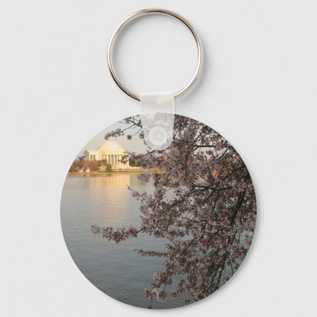 Cherry Blossoms Washington DC Keychain (Front)