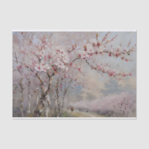 Cherry Blossoms Watercolor Decoupage  Tissue Paper
